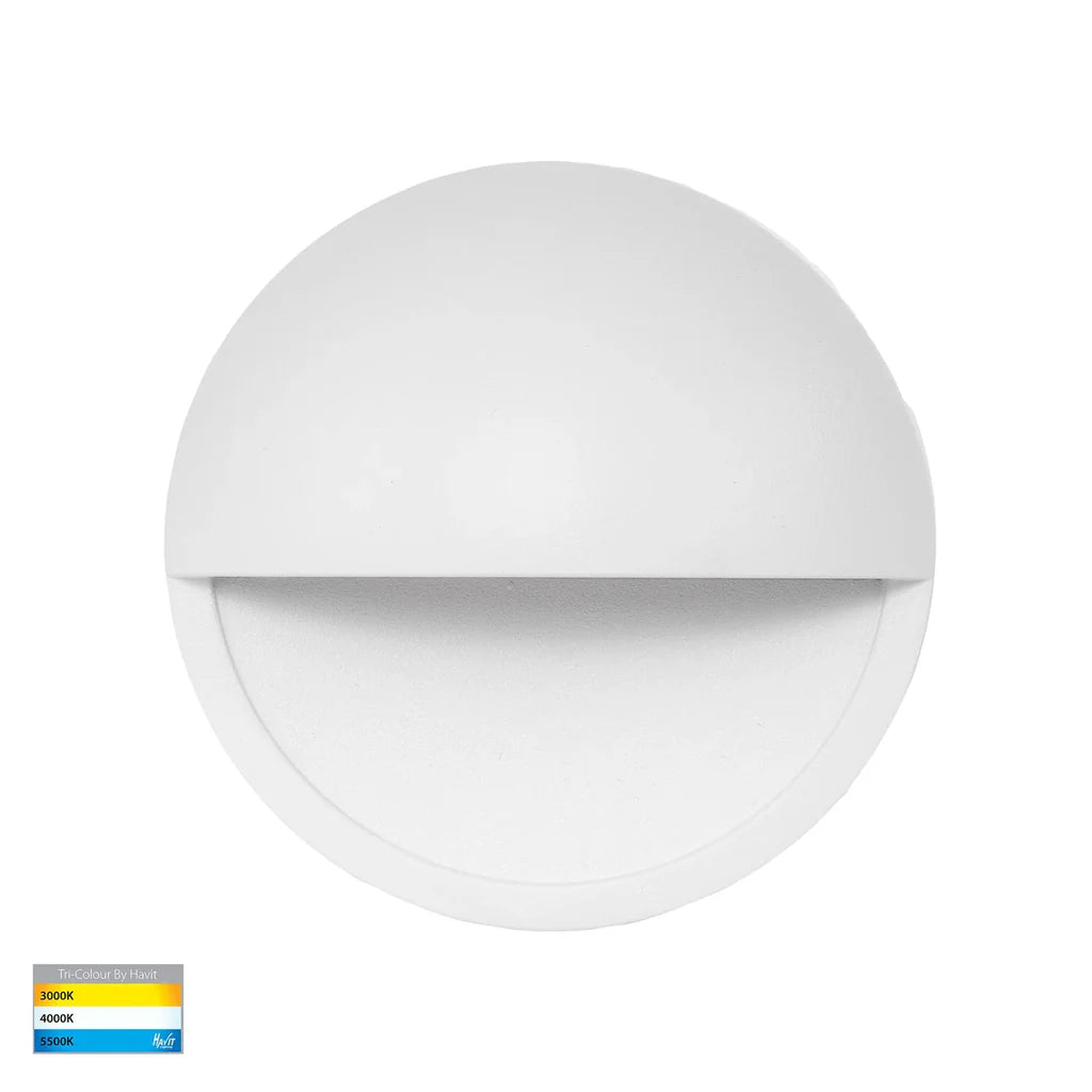 Veko LED Step Light with Eyelid CCT 10w in Black, White Havit Lighting - HV2929T - Mases LightingHavit Lighting