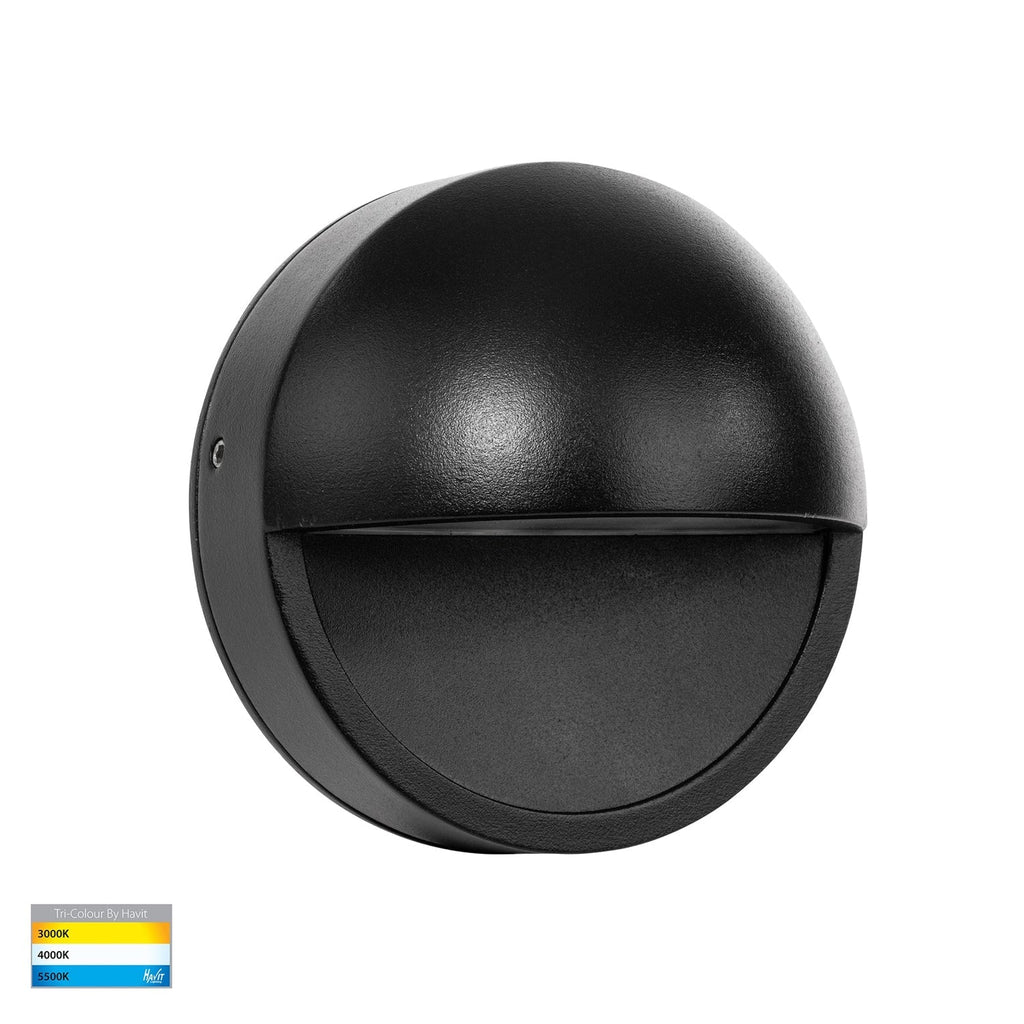 Veko LED Step Light with Eyelid CCT 10w in Black, White Havit Lighting - HV2929T - Mases LightingHavit Lighting