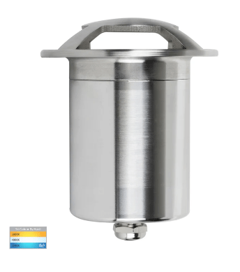Viale LED in-Ground Light Four Way in 316 Stainles Steel, Antique Brass, Brass or Graphite Havit Lighting - HV19092T