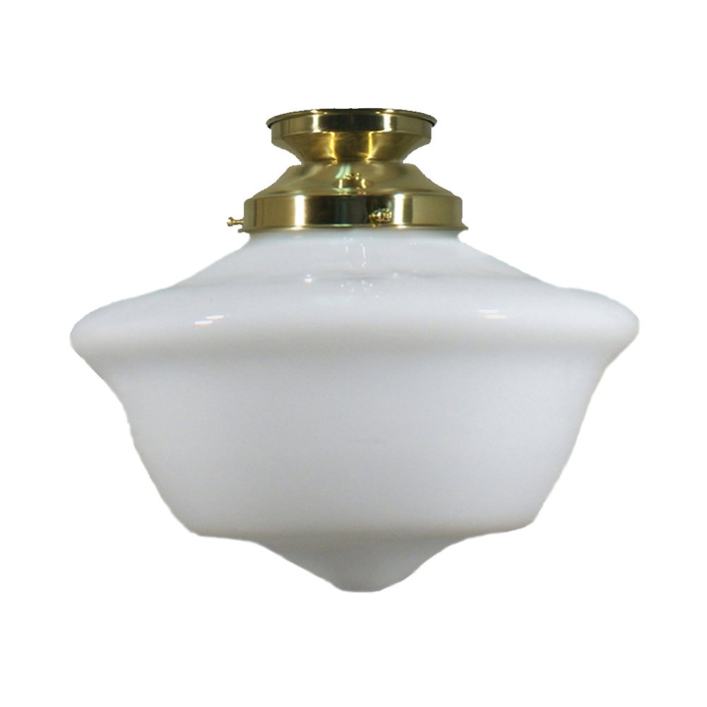 Victorian 9" or 12" or 16" 1 Light Batten Fix Pendant Light - Black/Chrome/Polished Brass