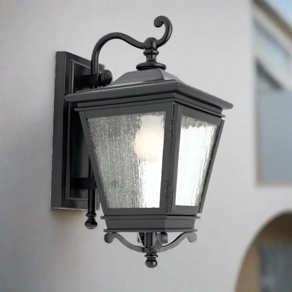 Victorian Wall Lantern in Old Dark Bronze or Black