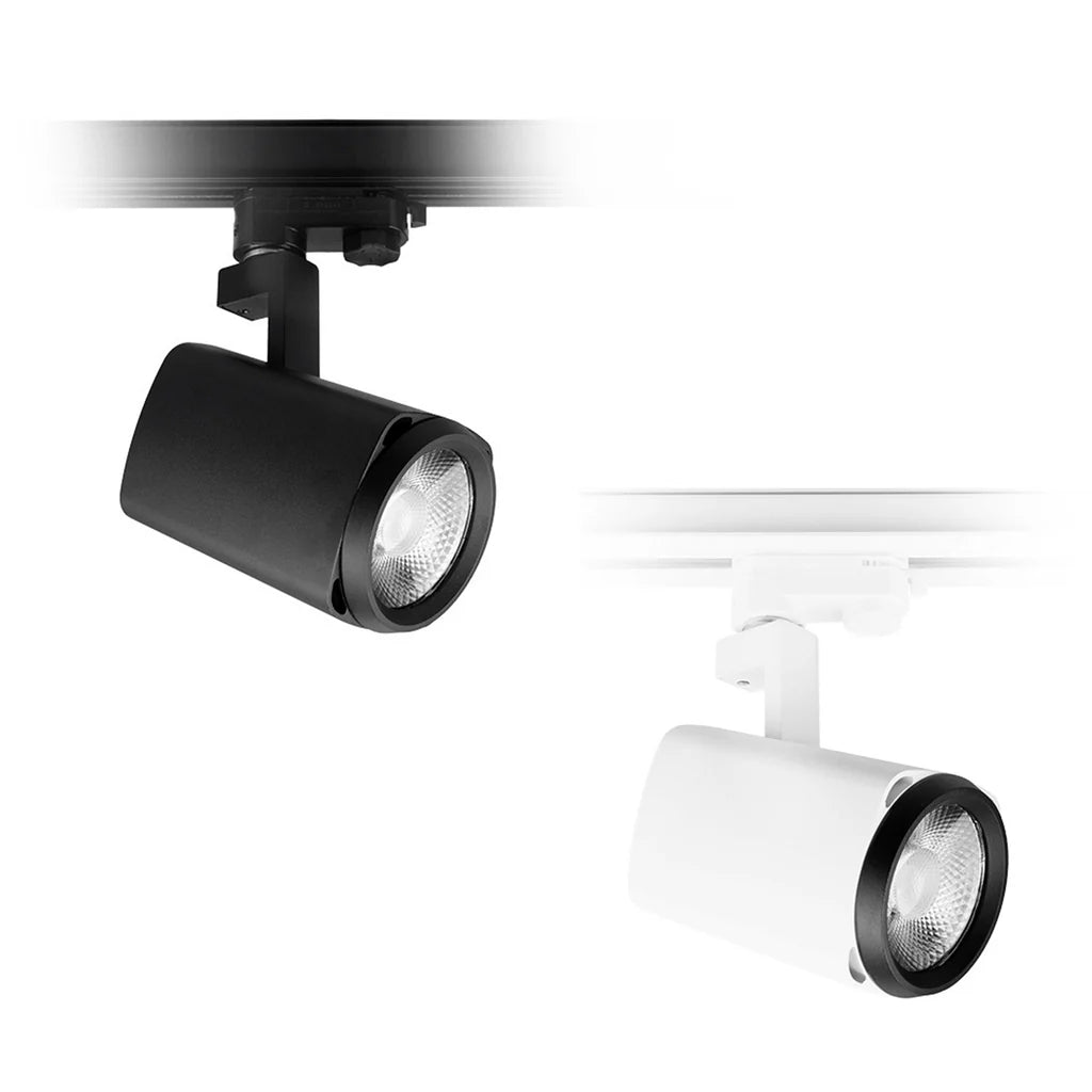 XTI15 15w COB LED Spot Track Light in Black, White or Silver (2700k/3000k/4000k/5000k) - Mases LightingTrend Lighting