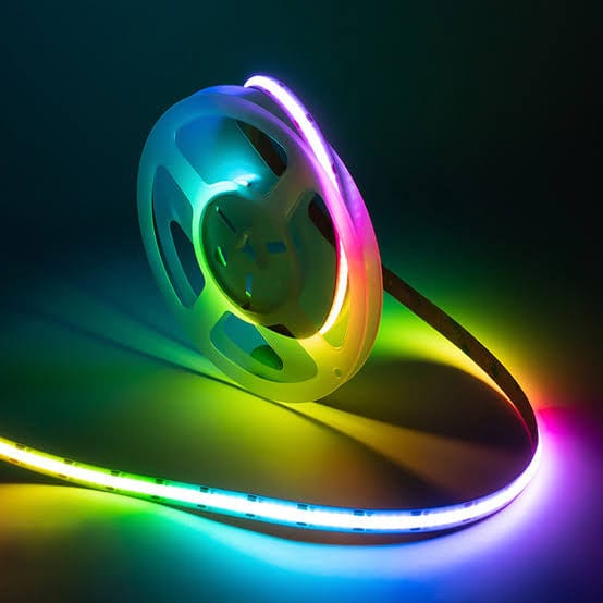 10mm | 16W/m RGB+3K | IP20 | COB Dot Free LED Strip Light - Mases LightingLighting Creations