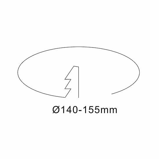 DL2009 20W High Efficiency TriColour Downlight 150mm cut out