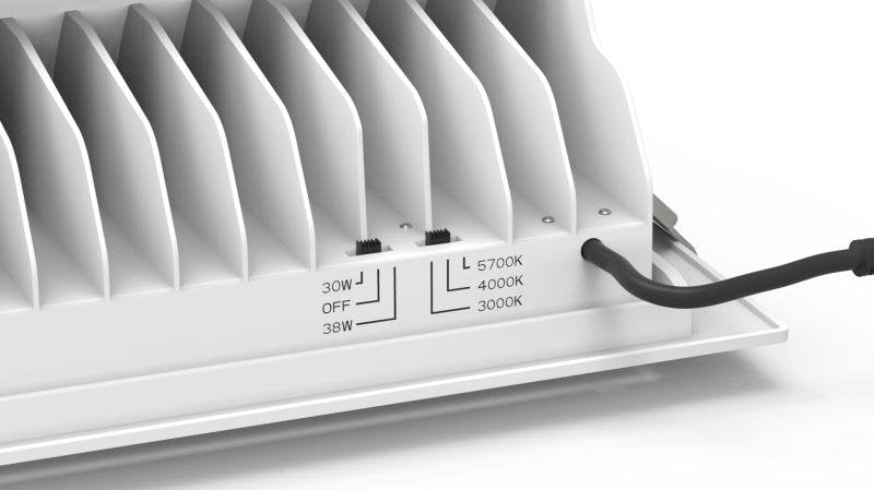 3A 30W/38W LED Rectangular Shop Light