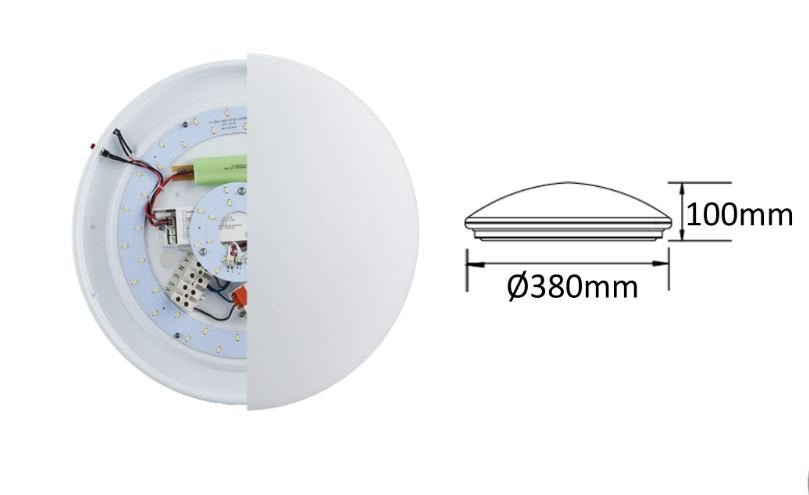 3A Emergency Oyster Light - Mases Lighting3A Lighting