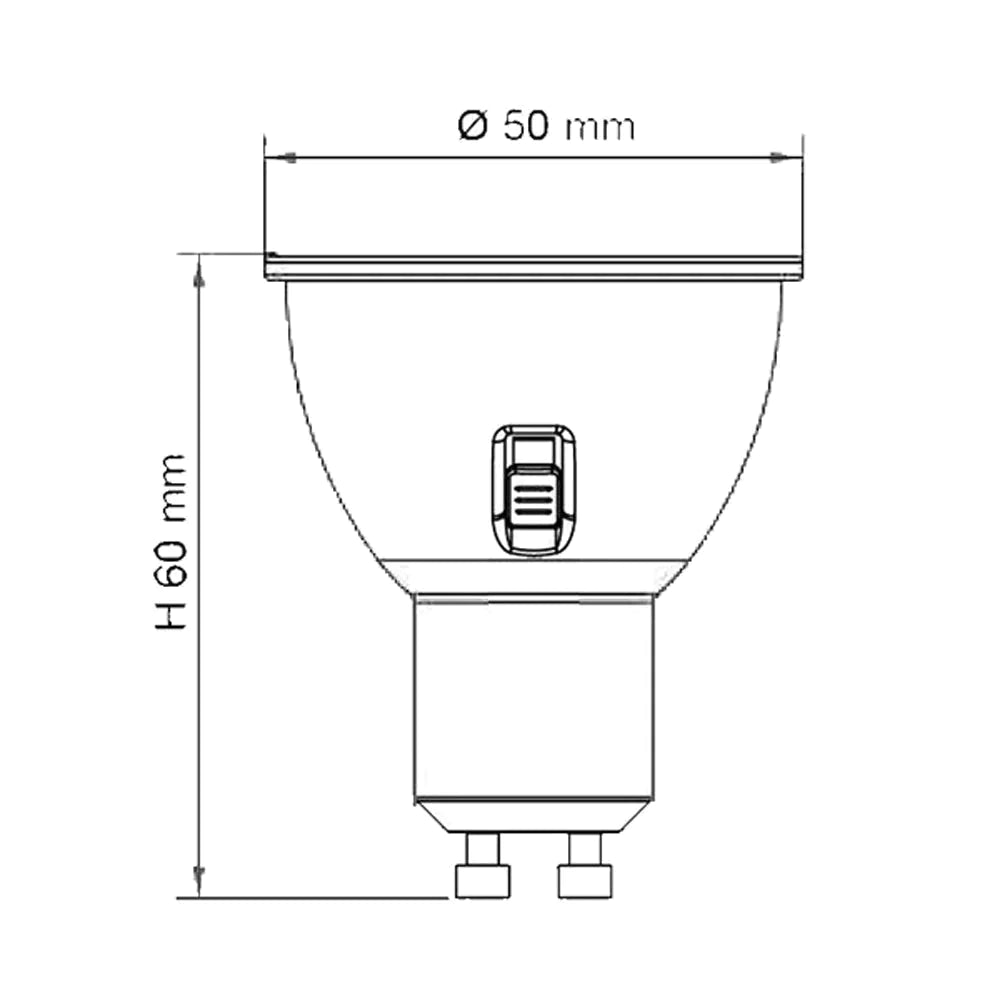 3A Lighting 6W = 35W LED Tri-Colour GU10 Globe