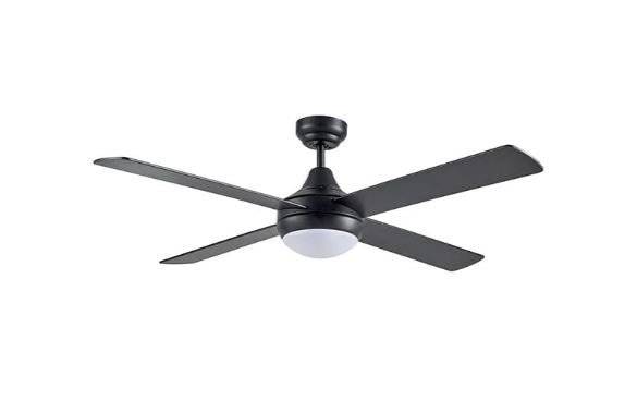 48″ (1220mm) Link AC Ceiling Fan With 2Lt & Wall Control in Matt Black or White - Mases LightingMartec