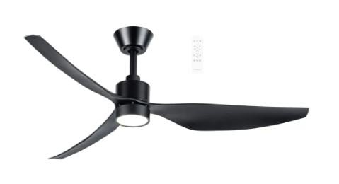 50" Genoa Smart WIFI DC Ceiling Fan Black, With Light MGDC1333 Martec Lighting - Mases LightingMartec