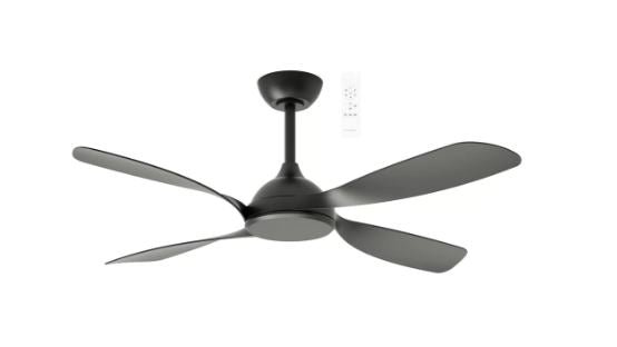 50" Hampton Smart WIFI DC Ceiling Fan Black MHDC134 Martec Lighting - Mases LightingMartec