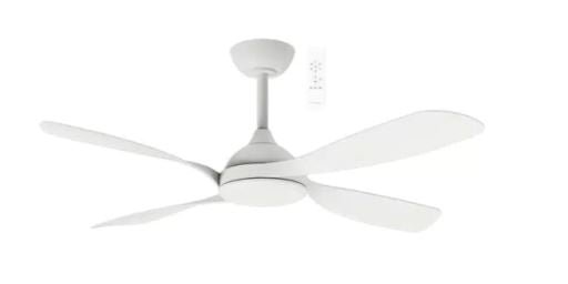 50" Hampton Smart WIFI DC Ceiling Fan White MHDC134 Martec Lighting - Mases LightingMartec