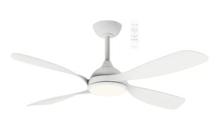 50" Hampton Smart WIFI DC Ceiling Fan White, With Light MHDC1343 Martec Lighting - Mases LightingMartec