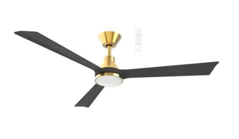 52" Riviera DC Ceiling Fan Antique Bronze/Charcoal with Light MRDC1333 Martec Lighting - Mases LightingMartec