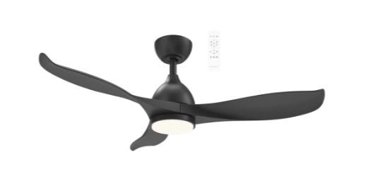 52" Scorpion DC Ceiling Fan Matt Black with Light MSDC1333 Martec Lighting - Mases LightingMartec