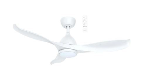52" Scorpion DC Ceiling Fan Matt White with Light MSDC1333 Martec Lighting - Mases LightingMartec