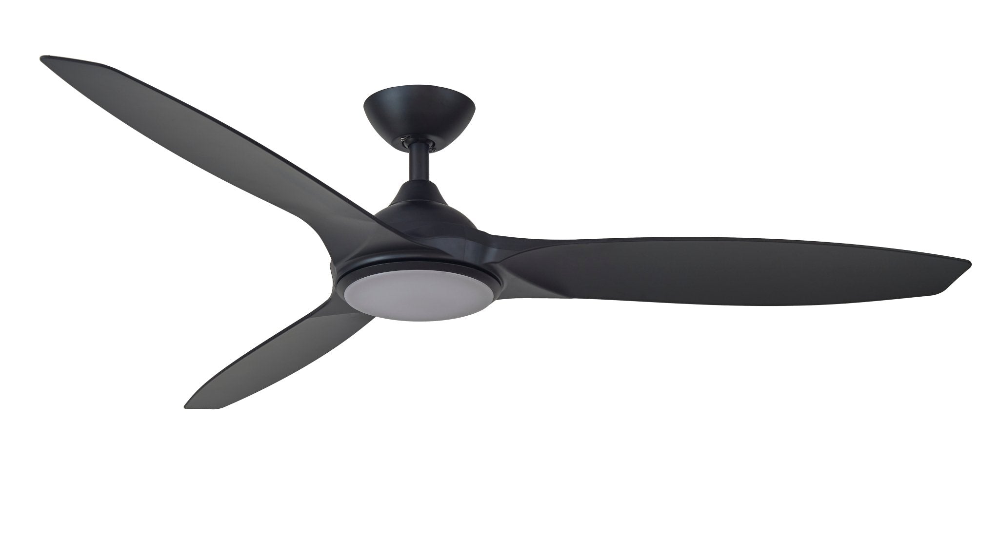 56″ (1420mm) Newport DC Ceiling Fan Matt Black With CCT 18w LED Light by Martec - Mases LightingMartec