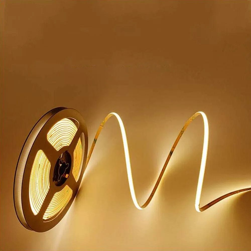 5mm | 7W/m 3000ºK | IP20 | Slim COB Flexible LED Strip Light - Mases LightingLighting Creations