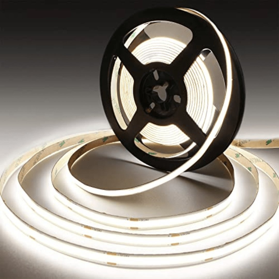 8mm | 10W/m 4000ºK | IP20 | COB Flexible LED Strip Light - Mases LightingLighting Creations