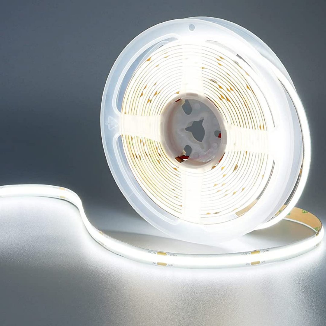 8mm | 10W/m 6000ºK | IP20 | COB Flexible LED Strip Light - Mases LightingLighting Creations