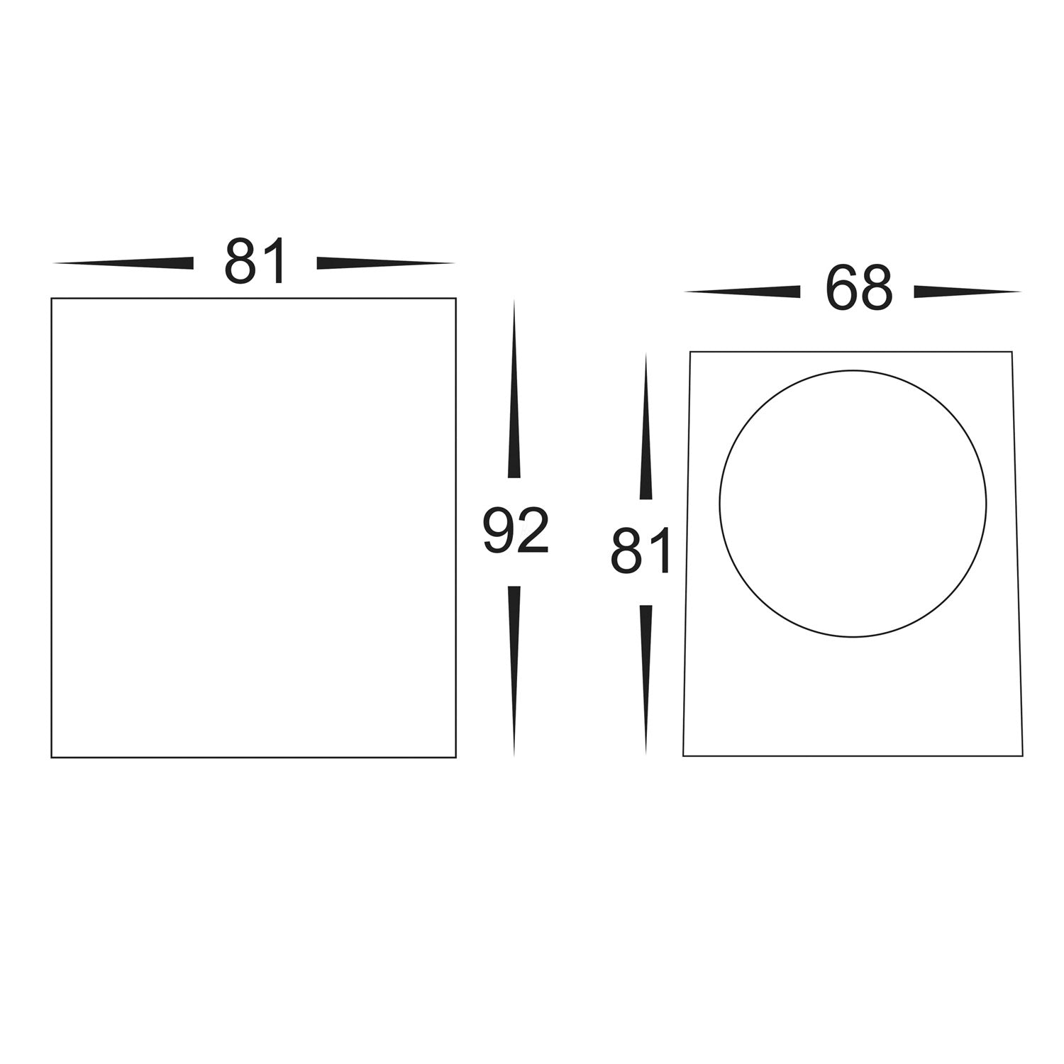 Accord Fixed Down LED Wall Light TRI Colour 5w in Black/White Havit Lighting - HV3631T - Mases LightingHavit Lighting