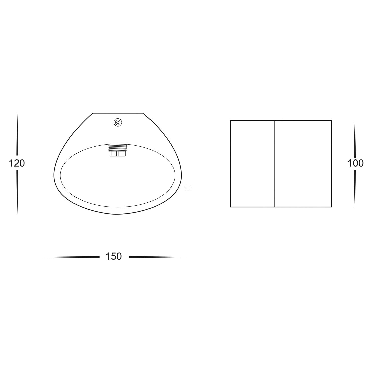 Arc LED Wall Plaster Light Small 3w Havit Lighting - HV8025C, HV8025W - Mases LightingHavit Lighting