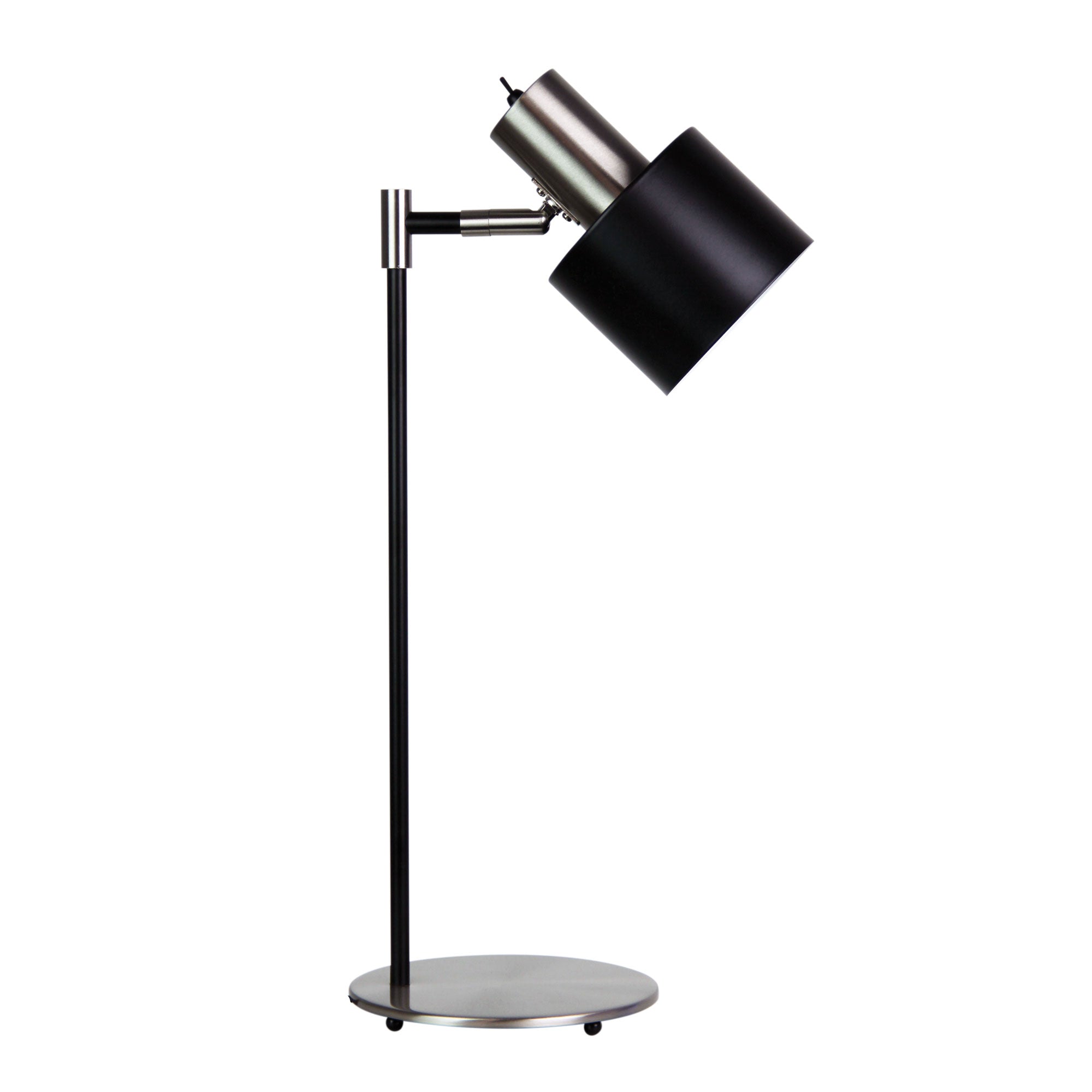 Ari Desk Lamp Black With Brushed Chrome Head - Mases LightingOriel Lighting