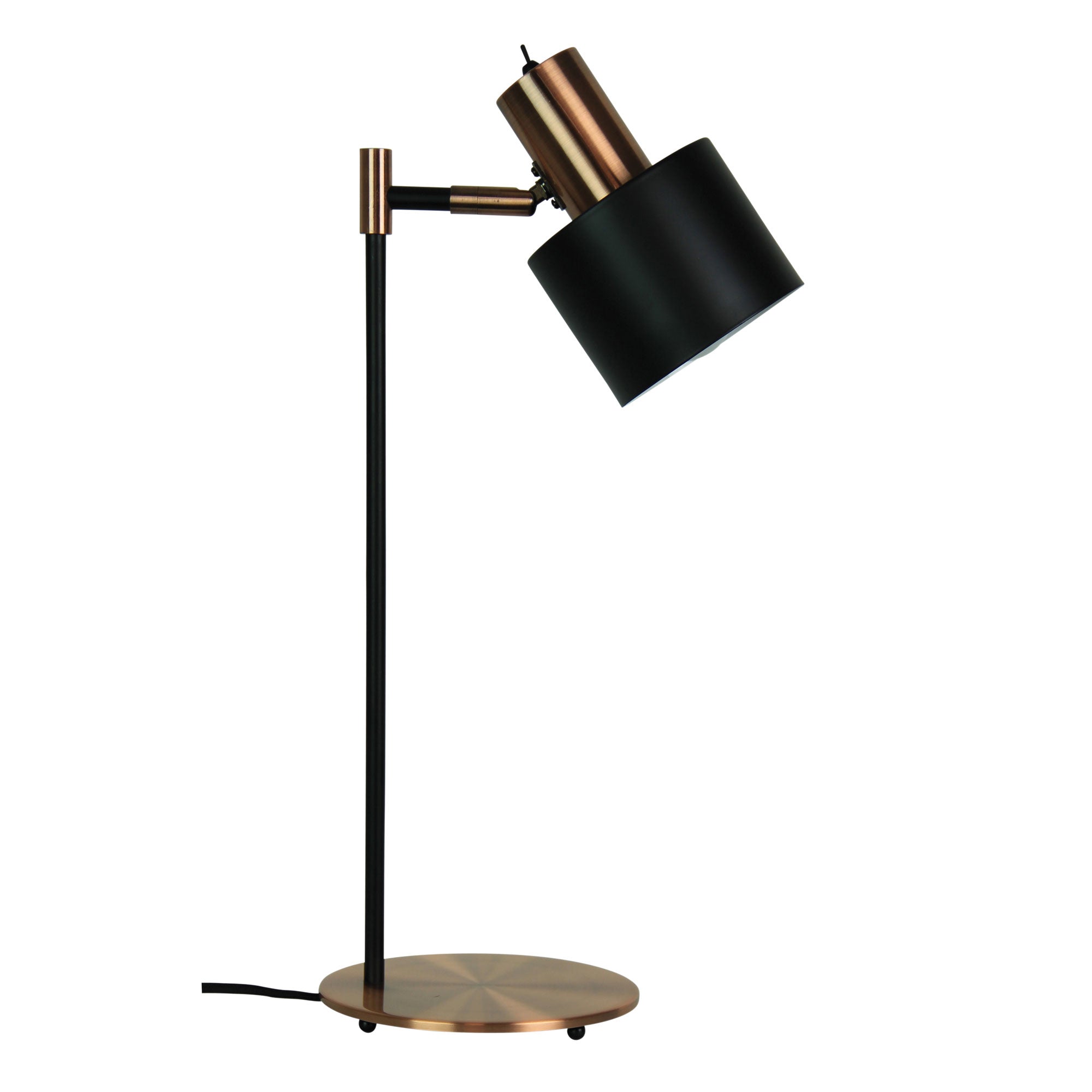 Ari Desk Lamp Black With Copper Head - Mases LightingOriel Lighting