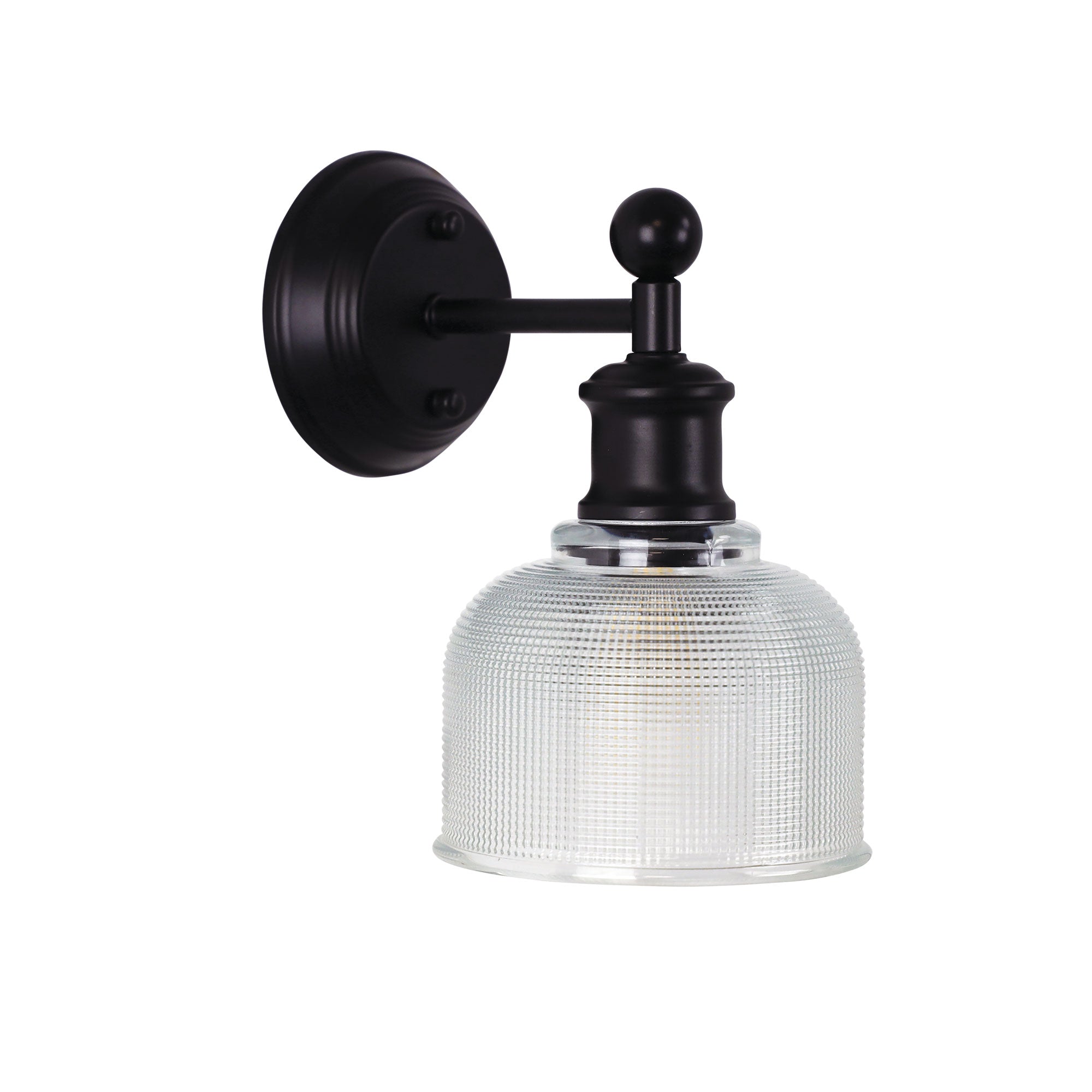 Brighton Wall Light Black & Clear Glass - OL69371CL - Mases LightingOriel Lighting