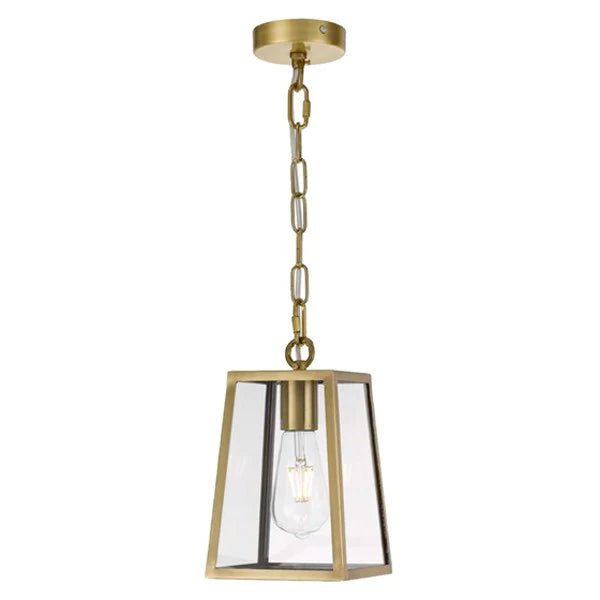Cantena 15 Industrial Pendant Light Small 1Lt in Antique Brass - Mases LightingTelbix