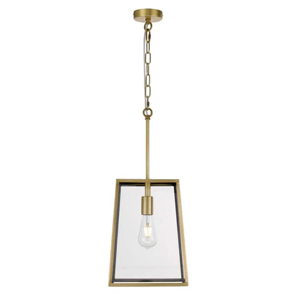 Cantena 25 Industrial Pendant Light Large 1Lt in Antique Brass - Mases LightingTelbix