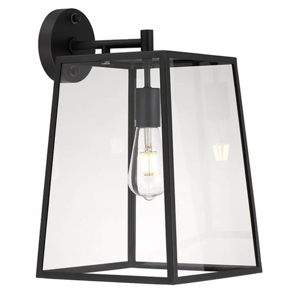 Cantena Outdoor Wall Light Large 1Lt in Antique Black - Mases LightingTelbix