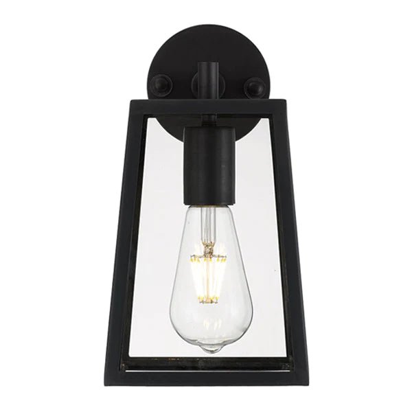 Cantena Outdoor Wall Light Small 1Lt in Antique Black - Mases LightingTelbix