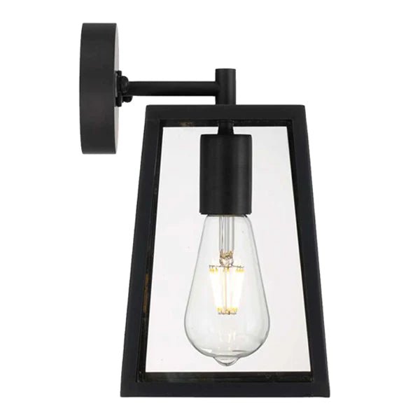 Cantena Outdoor Wall Light Small 1Lt in Antique Black - Mases LightingTelbix