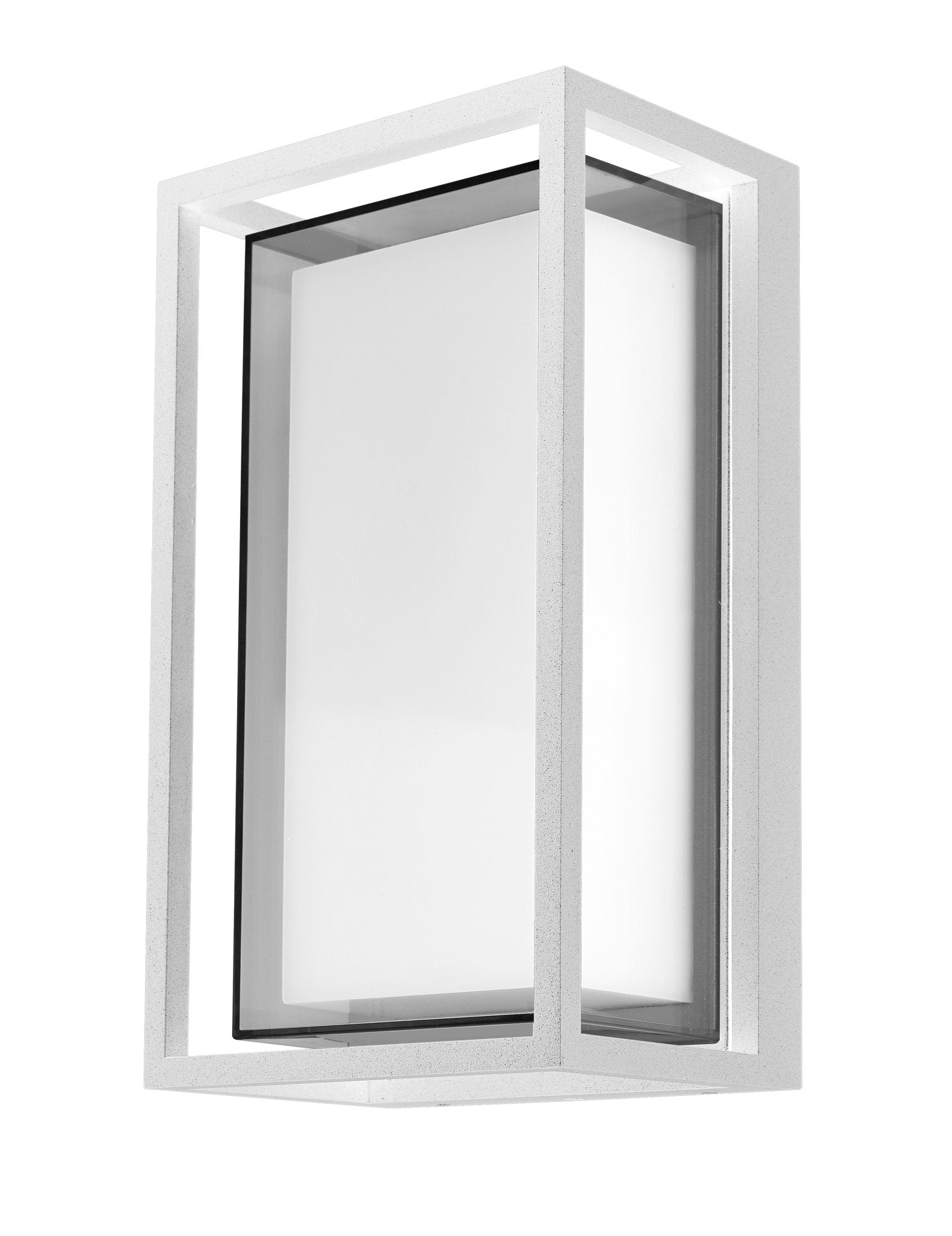 Crew Outdoor LED Wall Light in Matt White - Mases LightingMartec