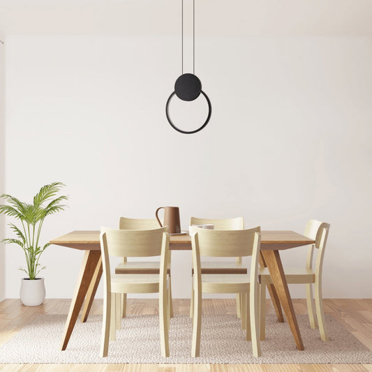 DALGATTI Matte Black 12W LED Pendant Light - Mases LightingLighting Creations
