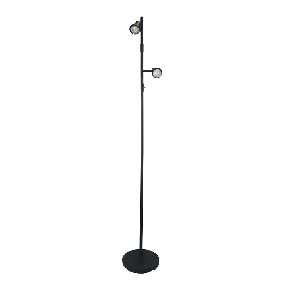 Daxam 2 Light Floor Lamp LED Black - Oriel - Mases LightingOriel Lighting