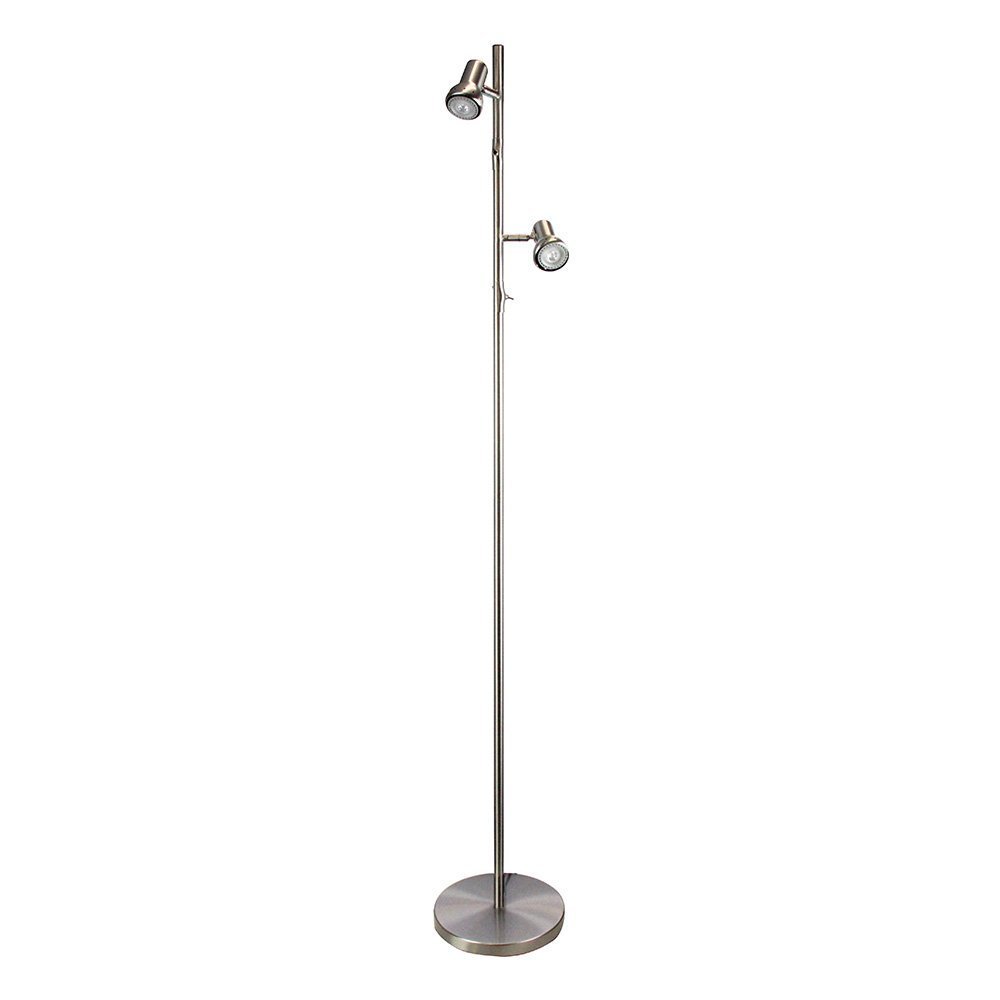 Daxam 2 Light Floor Lamp LED Brushed Chrome - SL98592BC - Mases LightingOriel Lighting