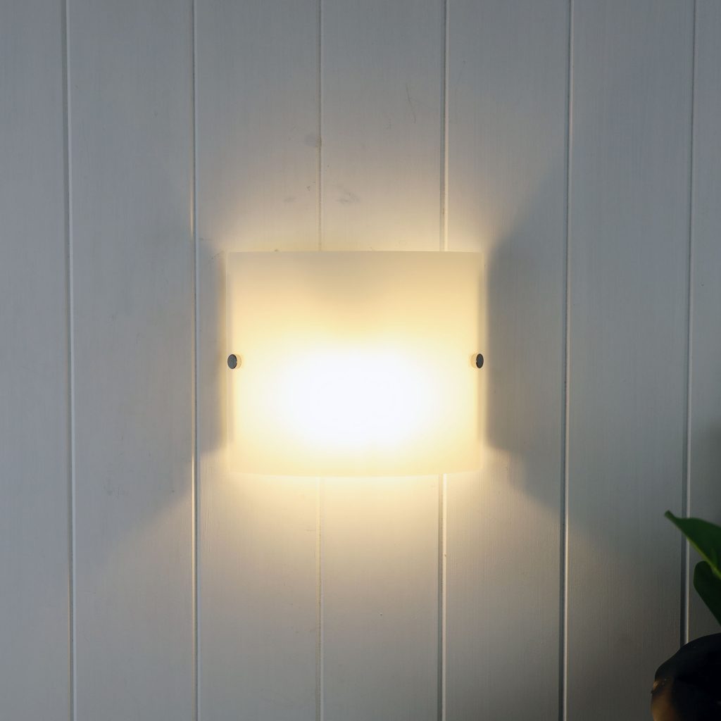 DUO 2 Frost Glass Interior Wall Light - Mases LightingOriel Lighting