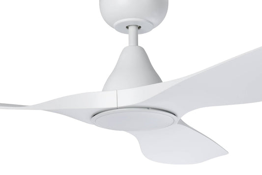 Eglo SURF 48" DC ceiling fan in White with LED Light and Remote - Mases LightingEglo