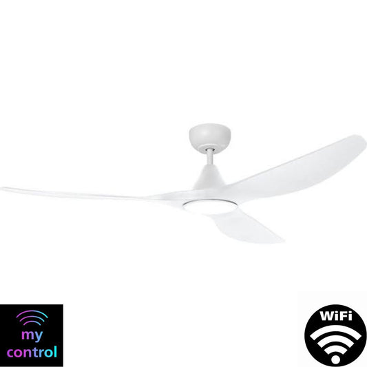 Eglo SURF 52" DC WiFi Ceiling Fan with LED Light, Remote Control & WiFi Module - Mases LightingEglo