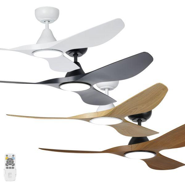 Eglo Surf 60" DC WiFi Ceiling Fan with LED Light & Remote Control - Mases LightingEglo