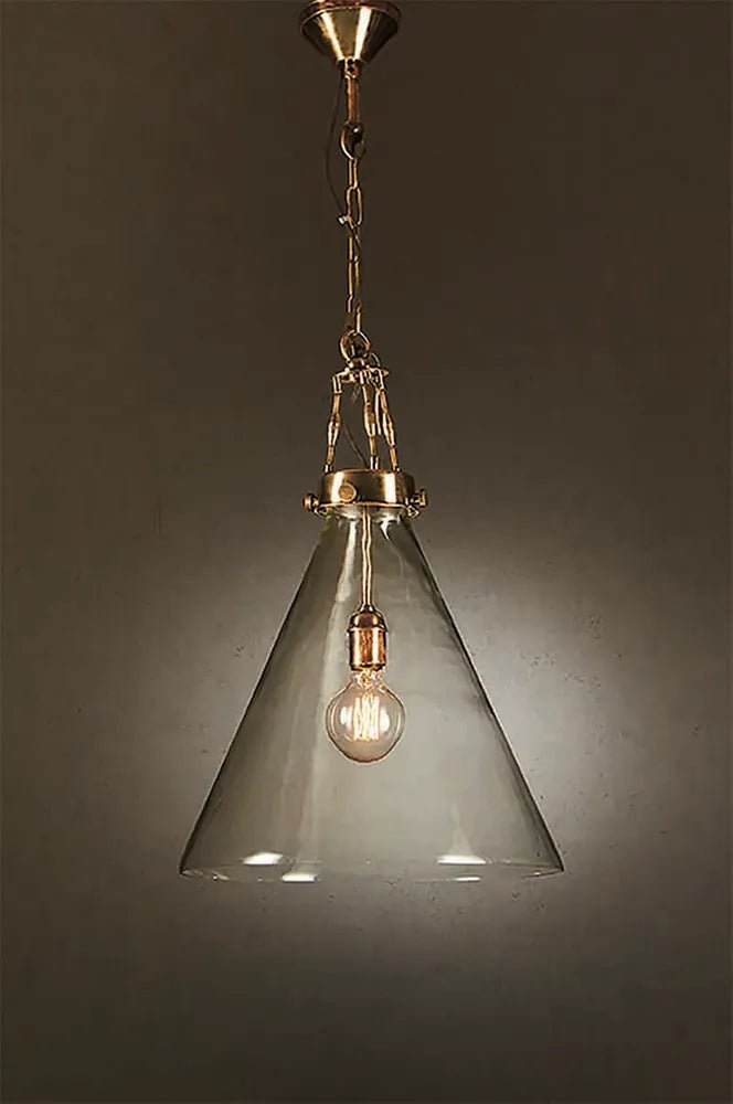Emac Lawton GADSDEN CEILING PENDANT LARGE BRASS