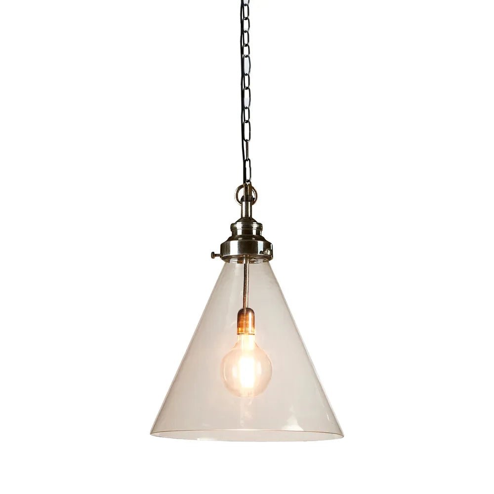 Emac Lawton GADSDEN CEILING PENDANT MEDIUM SILVER - Mases LightingEMAC LAWTON