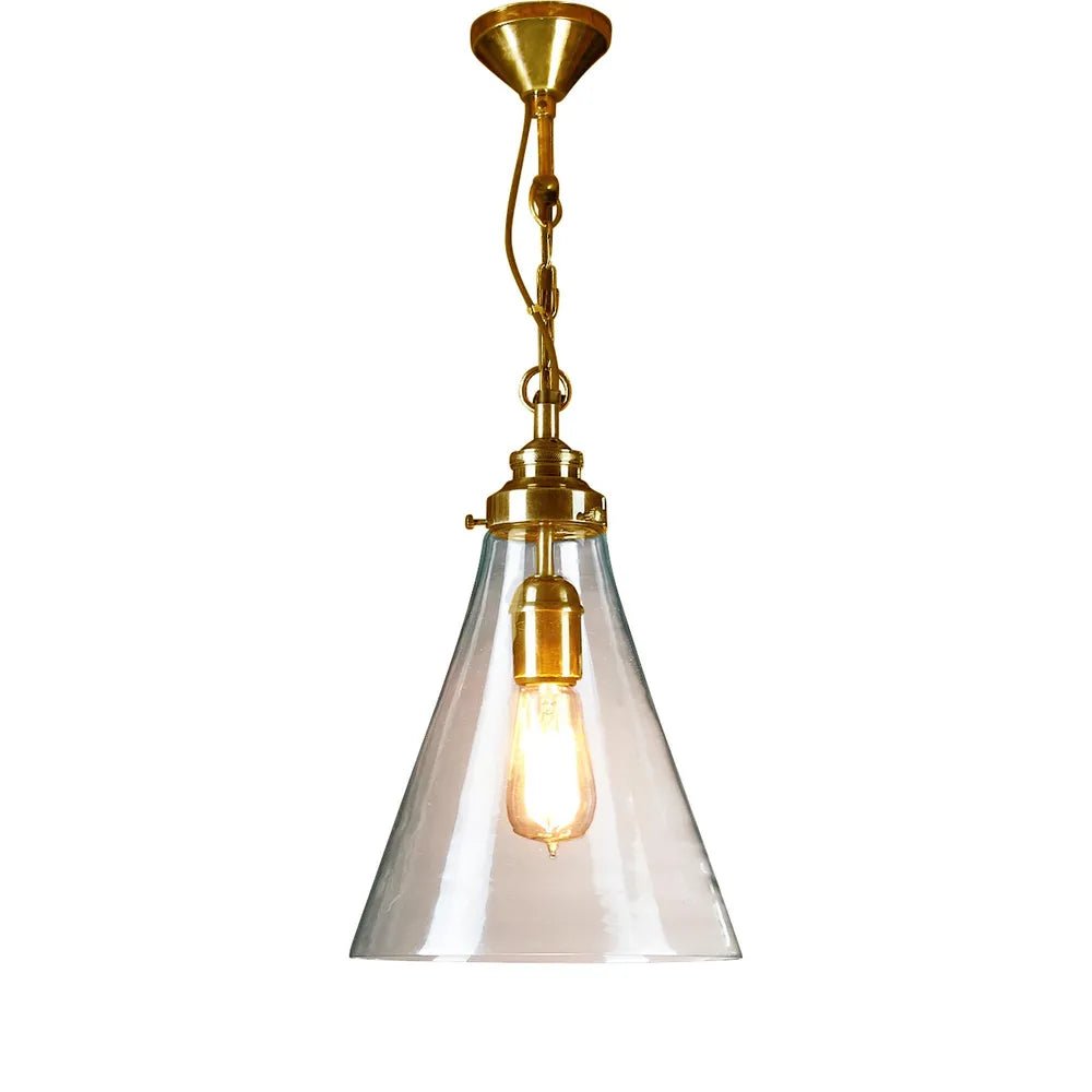 Emac Lawton GADSDEN CEILING PENDANT SMALL BRASS - Mases LightingEMAC LAWTON