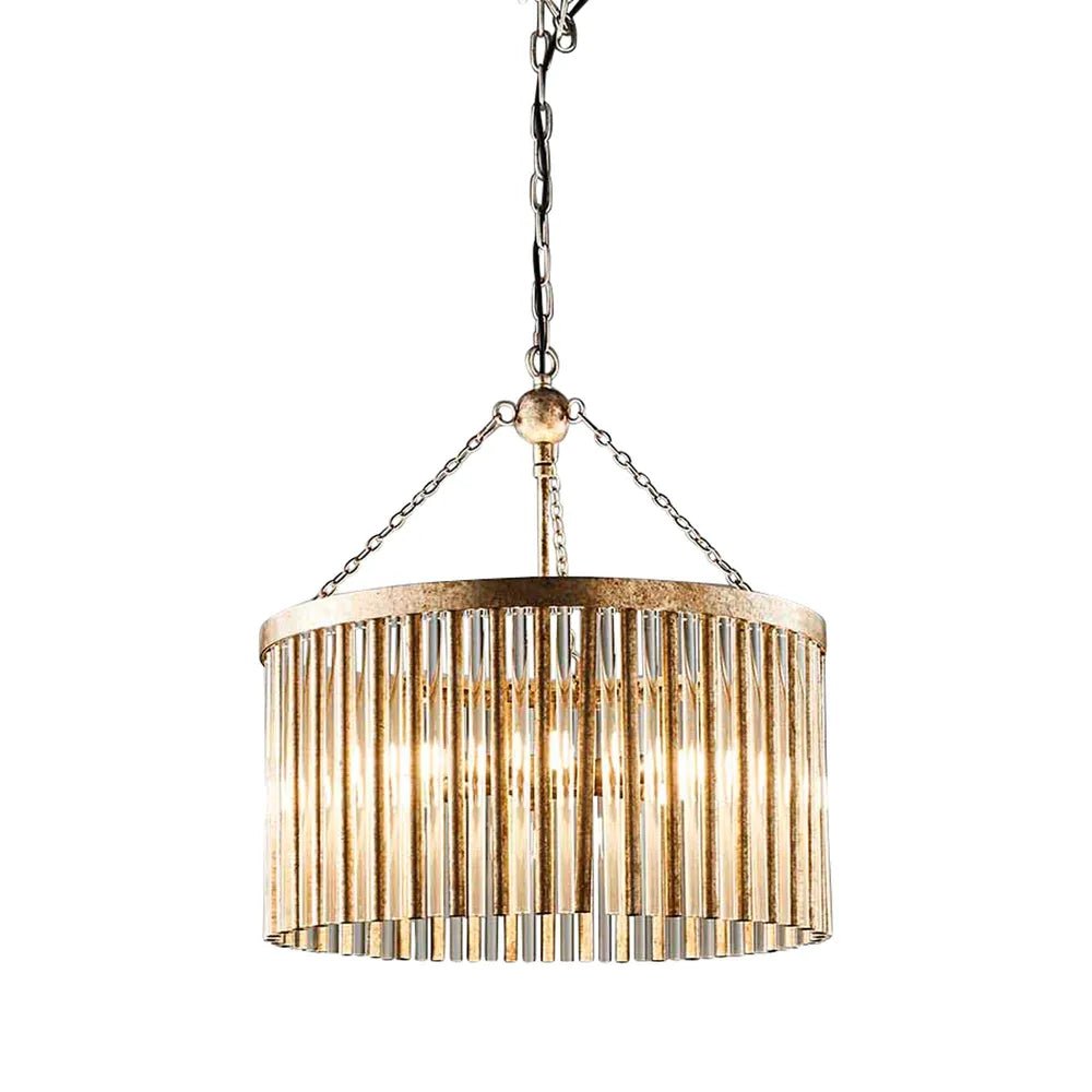 Emac Lawton MIDTOWN CHANDELIER ANTIQUE SILVER - Mases LightingEMAC LAWTON
