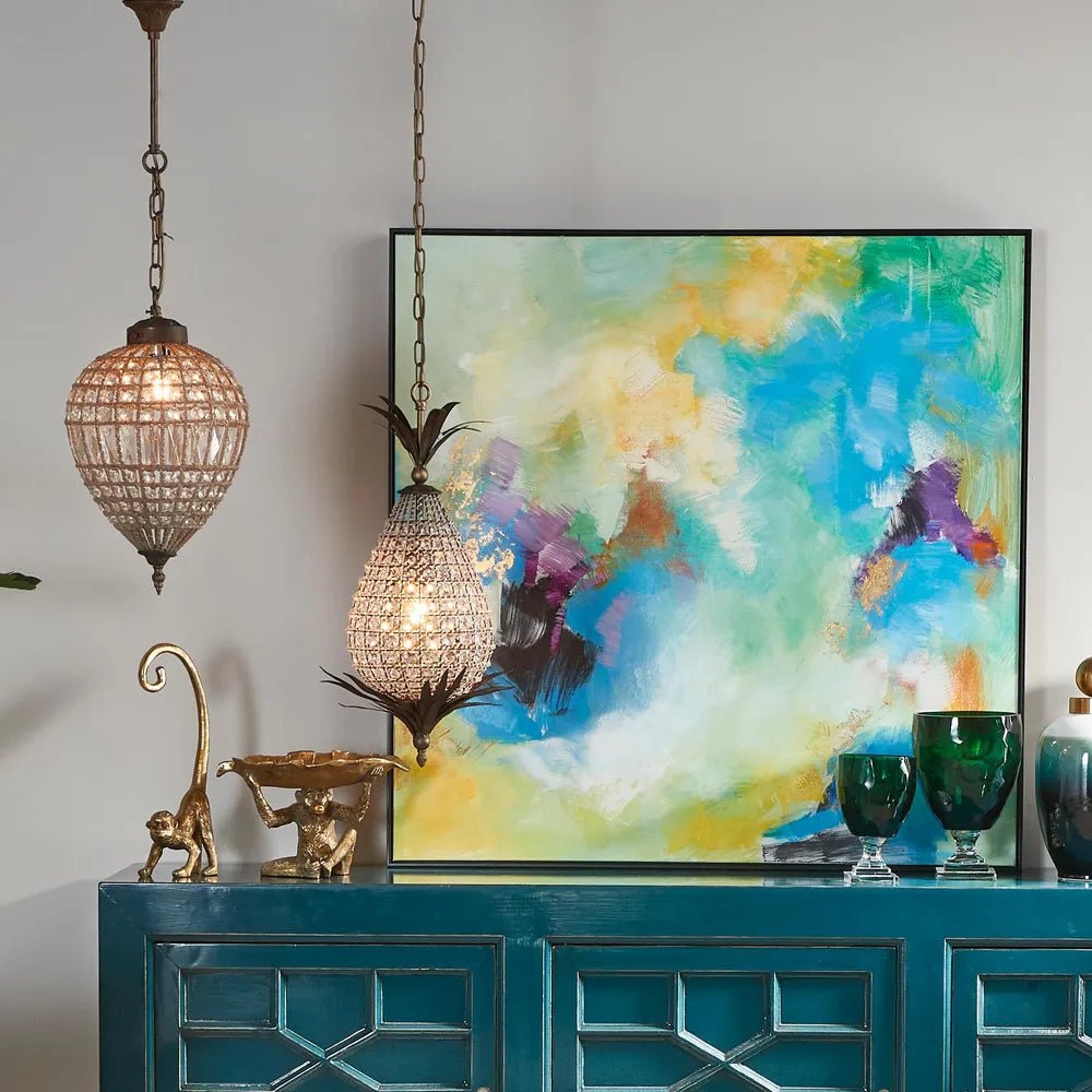 Emac Lawton PICASSO CHANDELIER ANTIQUE BRASS