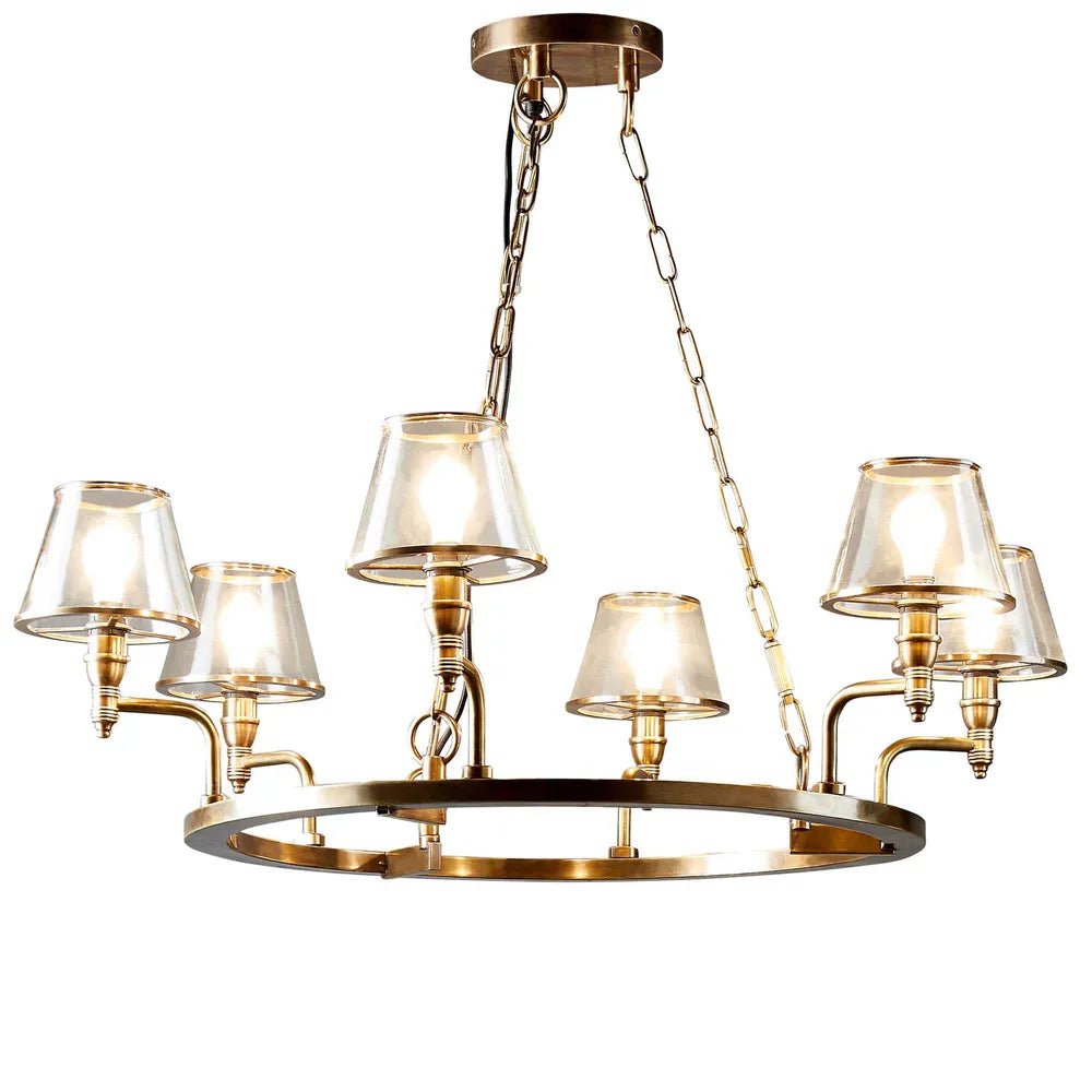 Emac Lawton SIENNA CHANDELIER ANTIQUE BRASS - Mases LightingEMAC LAWTON