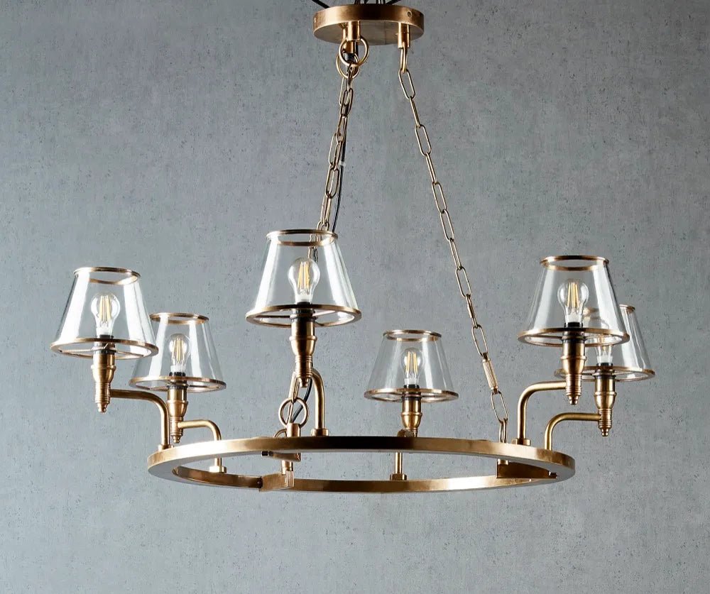 Emac Lawton SIENNA CHANDELIER ANTIQUE BRASS - Mases LightingEMAC LAWTON