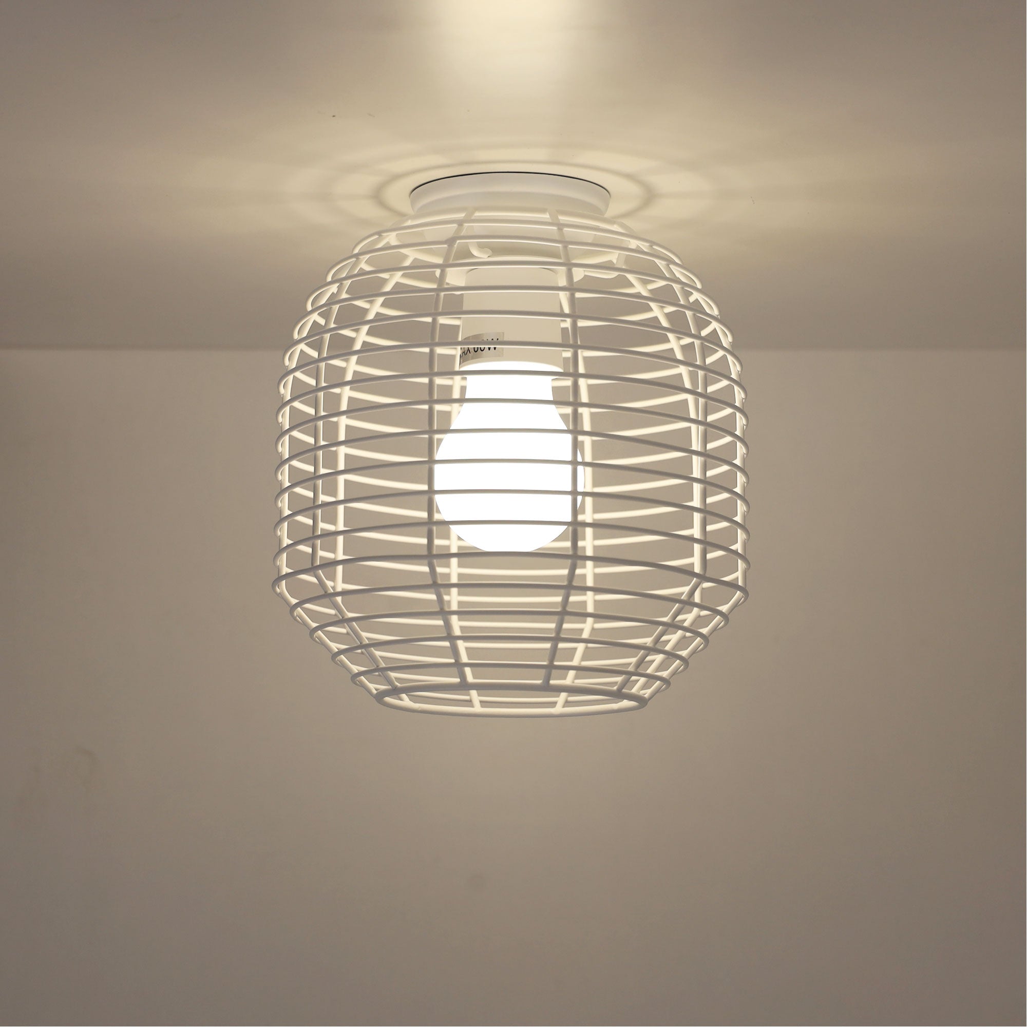 Eve.18 White Mesh DIY Shade B22 - OL2543WH - Mases LightingOriel Lighting