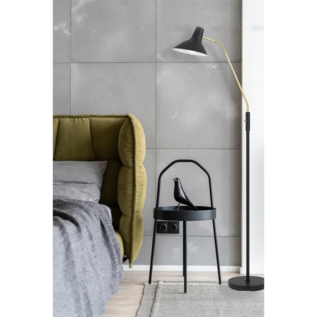 Farbon Floor Lamp 1Lt Black - Mases LightingTelbix